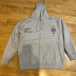 Men’s Grey // Gray Miami Art Society Hoodie Large (?)